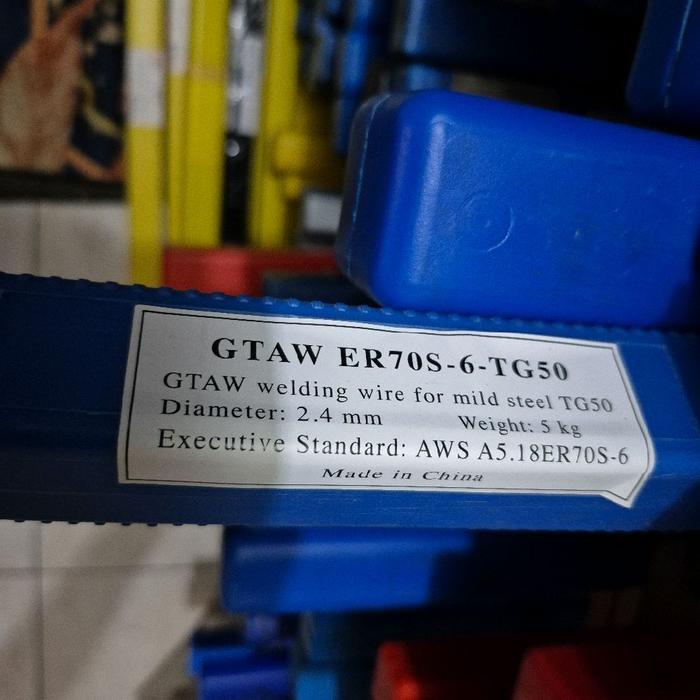 KAWAT LAS TIG ARGON BESI CARBON STEEL 2.4mm 1kg