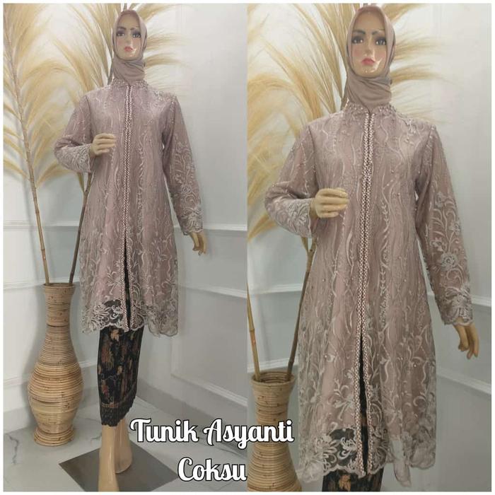 sar Setelan Jumbo Tunik Asyanti / Kebaya Jumbo / Kebaya Modis / Kebaya Modern / Kebaya Payet