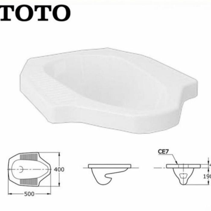 CLOSET JONGKOK TOTO CE-7 WARNA WARNI SINGLE BOWL TOILET/ KLOSET TOTO JONGKOK CE7