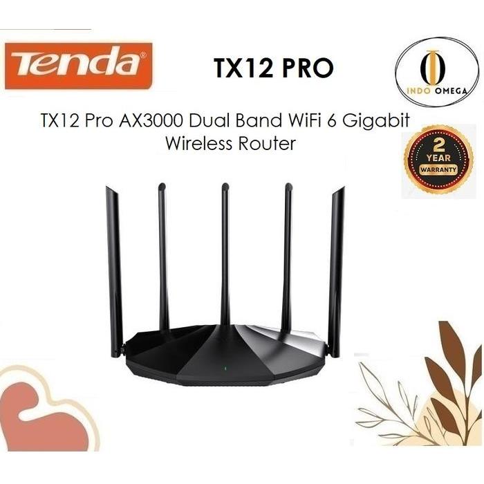 Tenda Tx12 Pro Ax3000 Dual Band Wifi 6 Gigabit Wireless Router