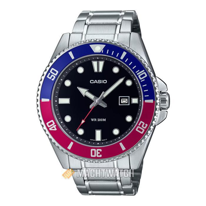 PROMO BESAR Jam Tangan Pria Casio General MDV-107D-1A3VDF MDV107 MDV-107D Black Dial Stainless Steel