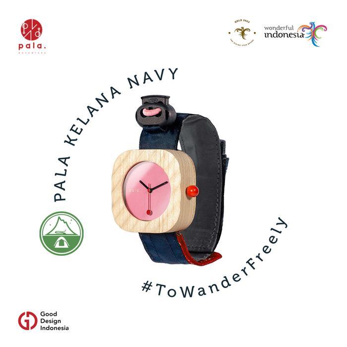 PALA Nusantara Kelana Navy Jam Tangan Kayu Unisex