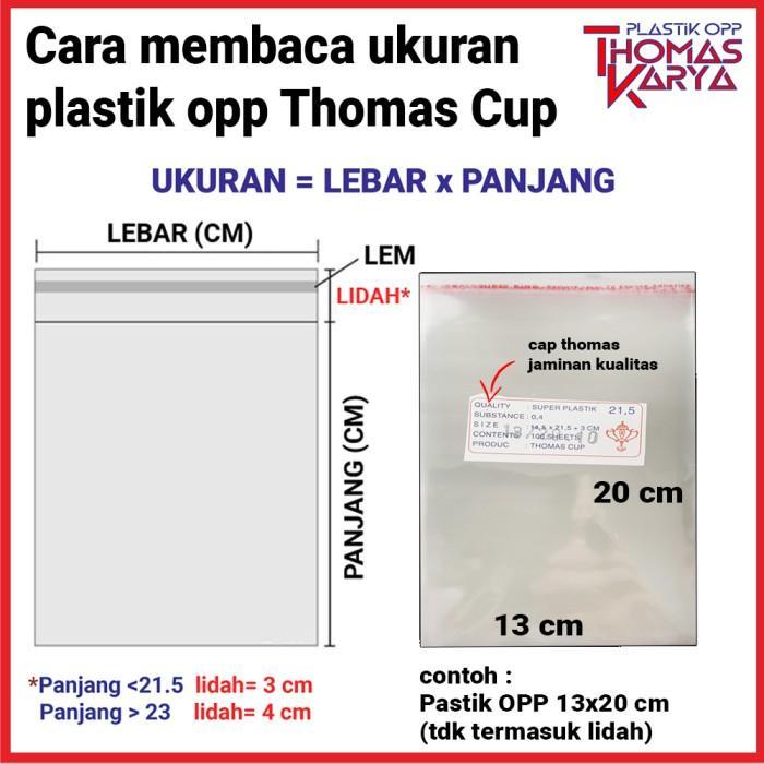 9.5X20 Cm Plastik Opp Tipis (Lem) Bungkus Uang Kertas 100 Ribu 100 Lbr Terlaris