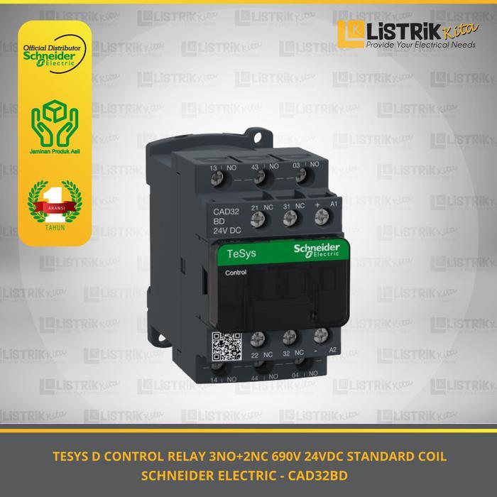 SCHNEIDER AUXILIARY CONTACTOR - CAD32BD