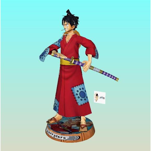 NEW Action Figure Luffy Wano Papercraft One Piece