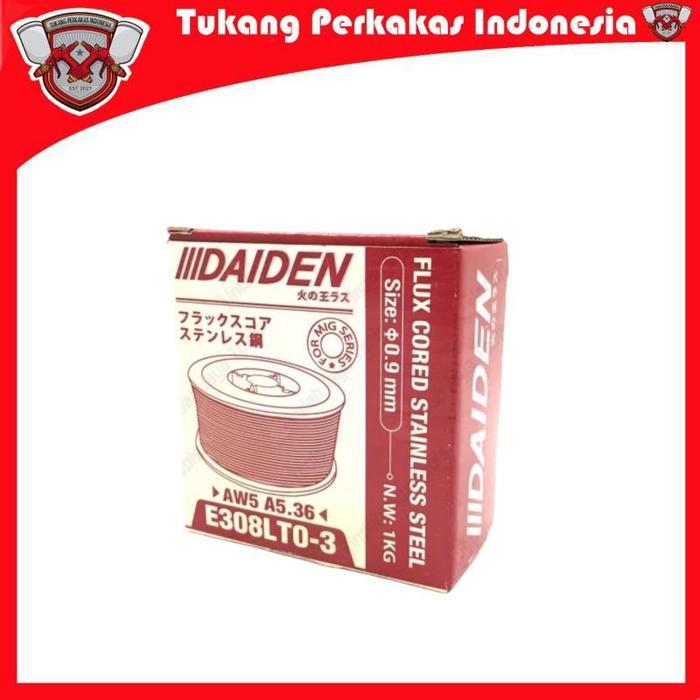 Daiden Kawat Las Flux Core 0.9 Mm Stainless Steel Wire Mig Kawat Las Mig Khusus Stainless