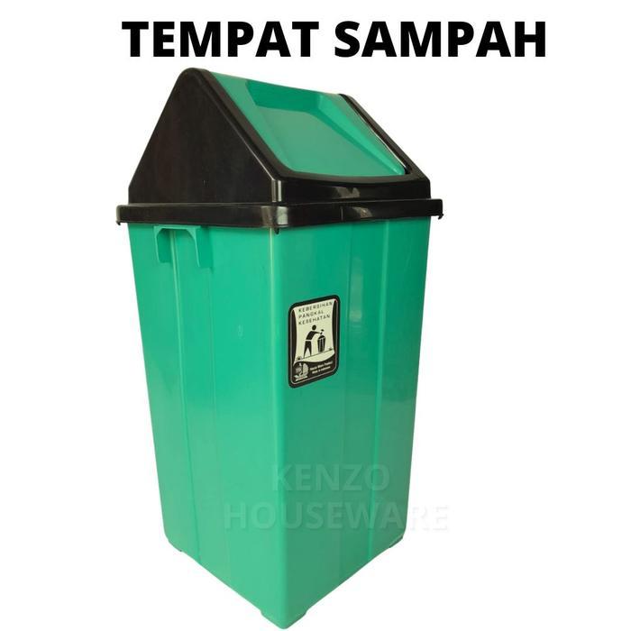 Tempat Sampah 42 Liter Besar Tong Sampah Tempat Kotak Sampah Tutup Goyang Murah