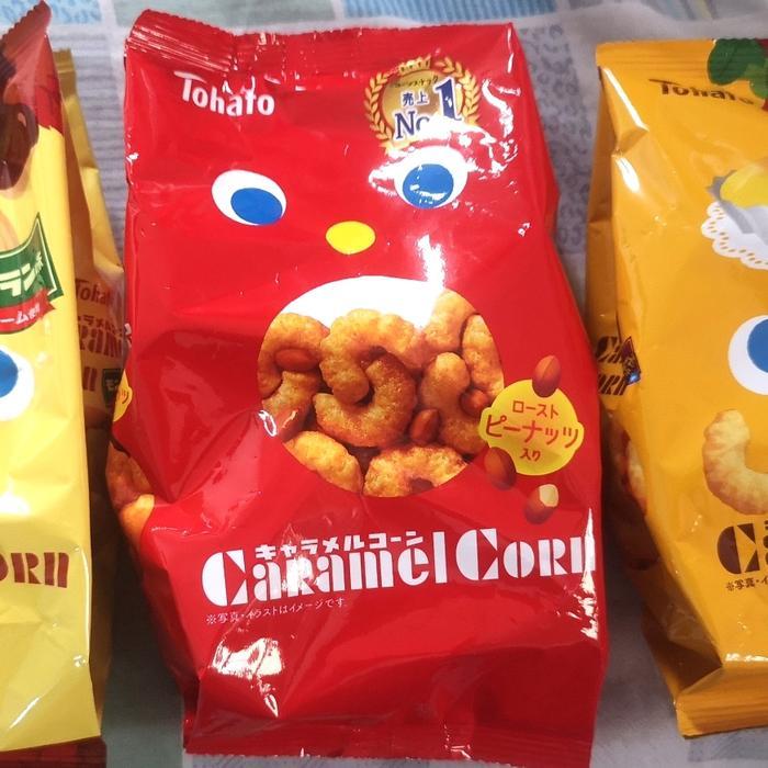 Tohato Caramel Corn 80gr / cemilan impor / snack jepang
