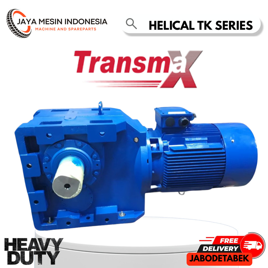 GEAR TRANSMAX HELICAL TK 87 YDA80N4 0.75KW / 1HP GEAR BOX TRANSMAX/ GEARBOX DINAMO/ GEAR BOX DINAMO