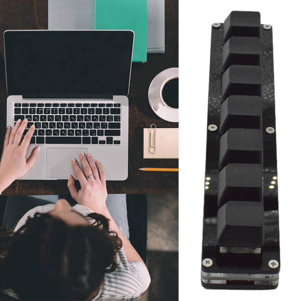 7 Keys Black Custom Mini Keypad Numpad Mechanical Keyboard OSU Programming Macro Keyboard For