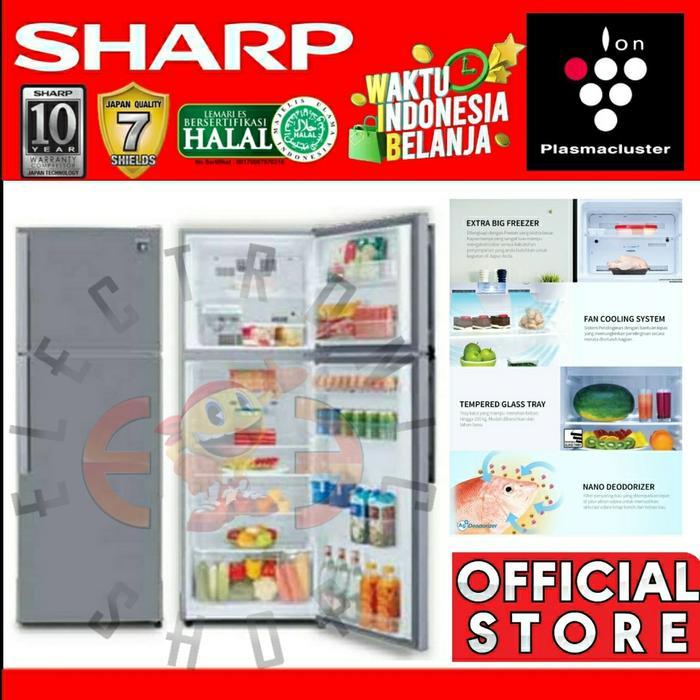 Sharp Sj 450Gp Sd Kulkas 2 Pintu Inverter Plasma - Sj450Gp