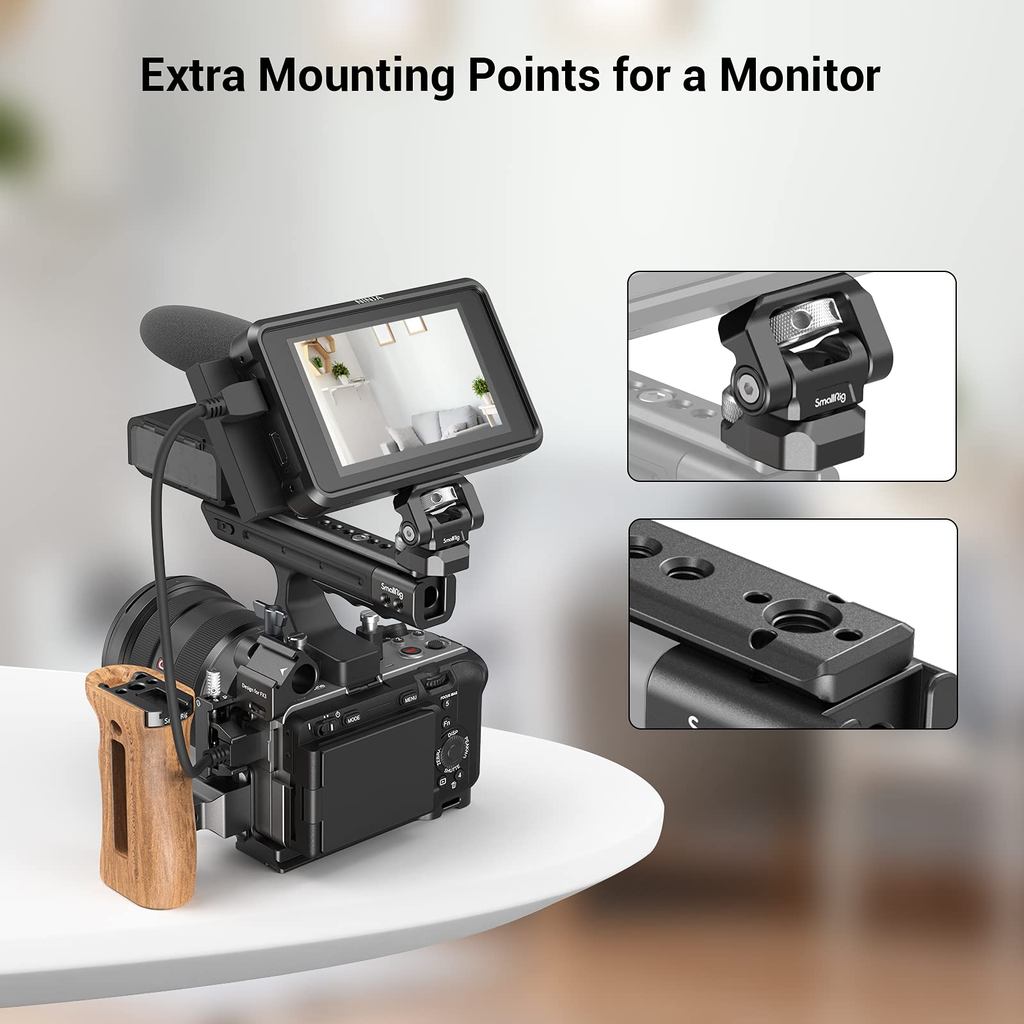 . Smallrig Cage For Sony Fx30 Fx3 Xlr Camera Handle Extension Rig For -