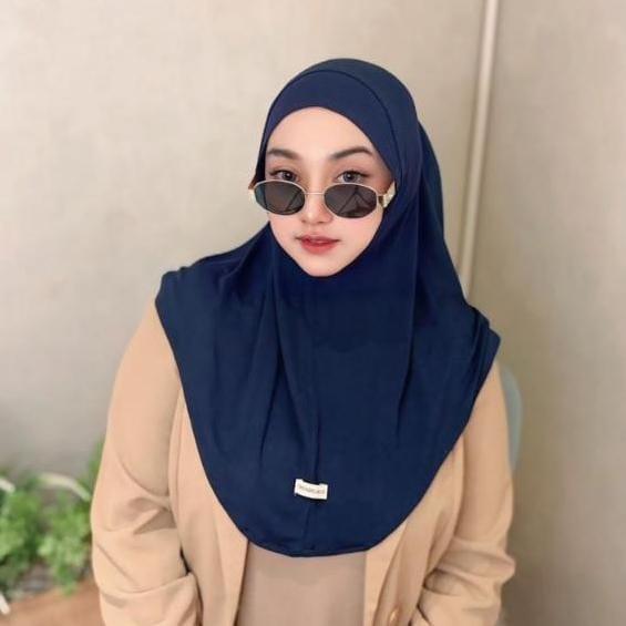 Jilbab Instan Khalisa X Mima Rayon Tencel Adem Hijab Sport Non Pet