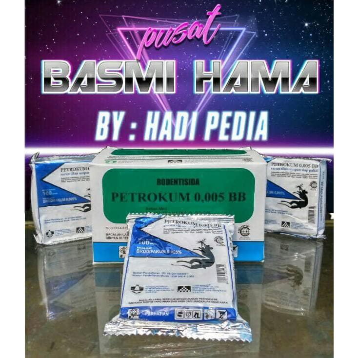 Racun tikus petrokum 1kg, mati kering tidak bau, Ampuh.