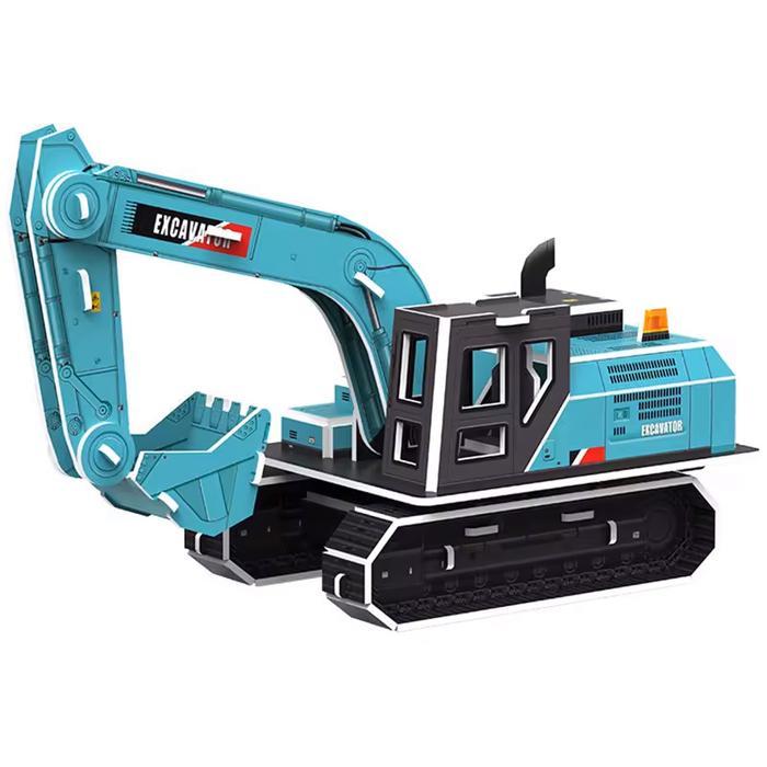 3D Puzzle SERI KENDARAAN KONSTRUKSI Mainan Puzzle 3 Dimensi