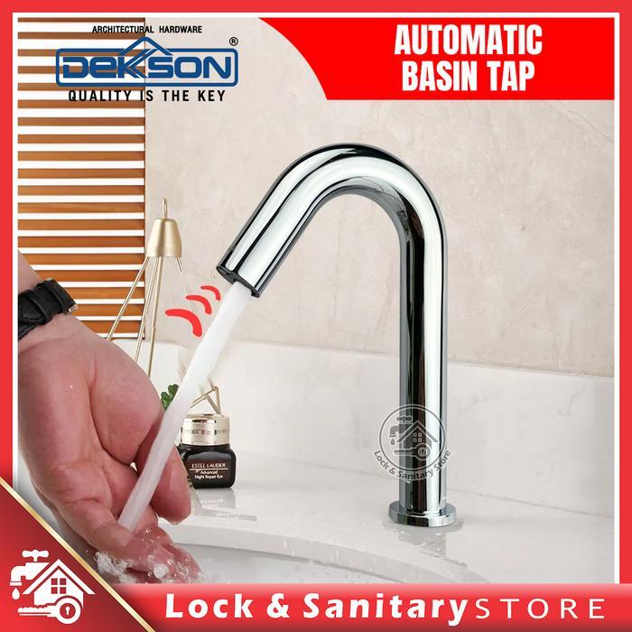 ID KRAN SENSOR / KRAN WASTAFEL OTOMATIS / KRAN AIR SENSOR OTOMATIS DEKSON DEKKSON 8561 AC SUS 304 CP
