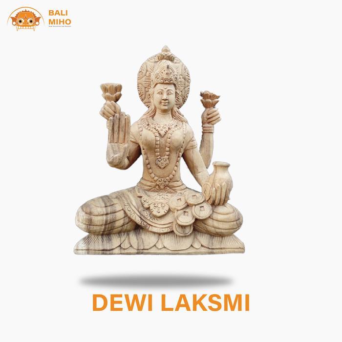 Patung Lakshmi Kayu - Patung Dewi Laksmi - Patung Dewi Sri- Dewi Uma