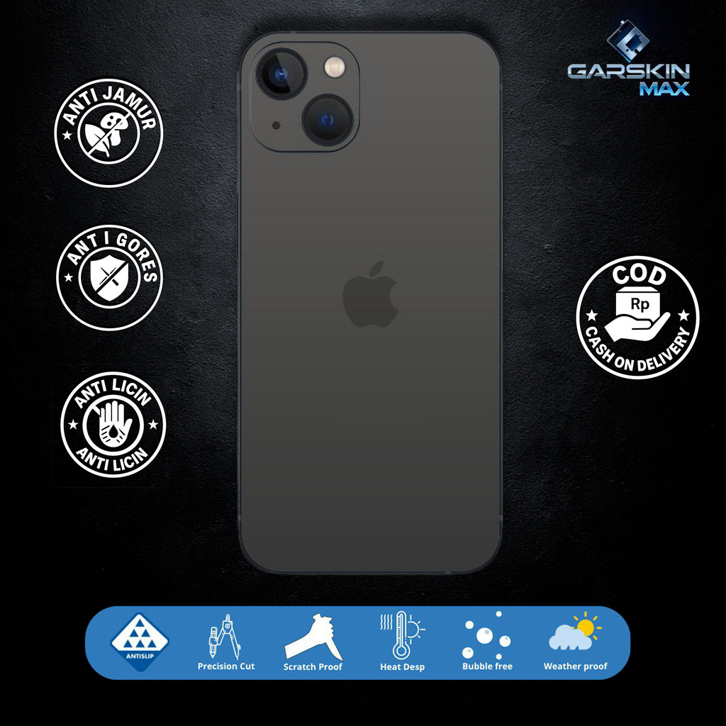 Garskin Skin iphone 13 mini natural titanium Fullbody / Backonly | Anti Gores | Bisa Custom | Kode -