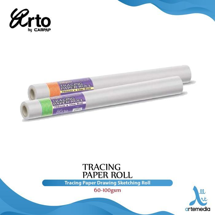 Kertas Kalkir Arto Tracing Paper Roll Drawing Sketching