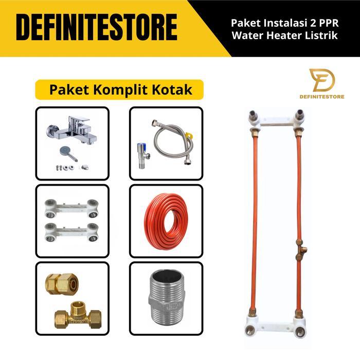Instalasi Water Heater Listrik Gas Perlengkapan Aksesoris Water Heater Instalasi Luar atau Dalam
