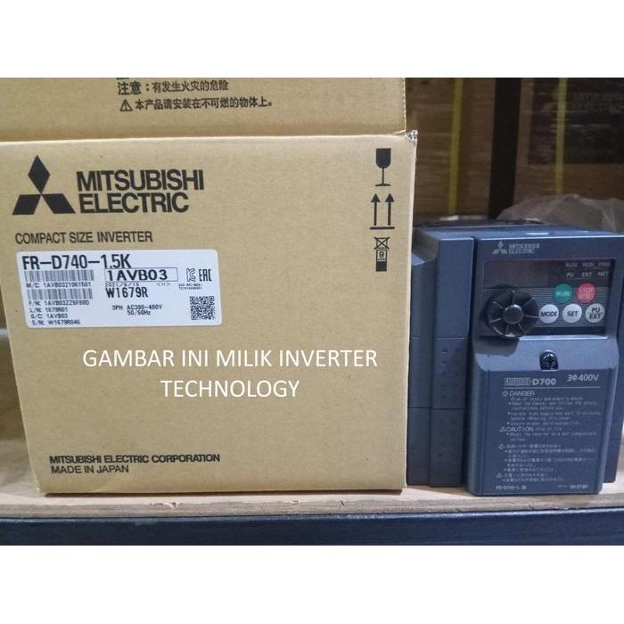 FR-D740-1.5K 1.5 KW FR D 740 1.5 K D740 1,5 KW INVERTER MITSUBISHI