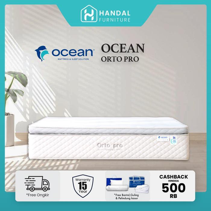 Kasur Springbed Ocean Ortho Pro 100x200, 120x200, 160x200, 180x200, 200x200, Firm Keras Dengan