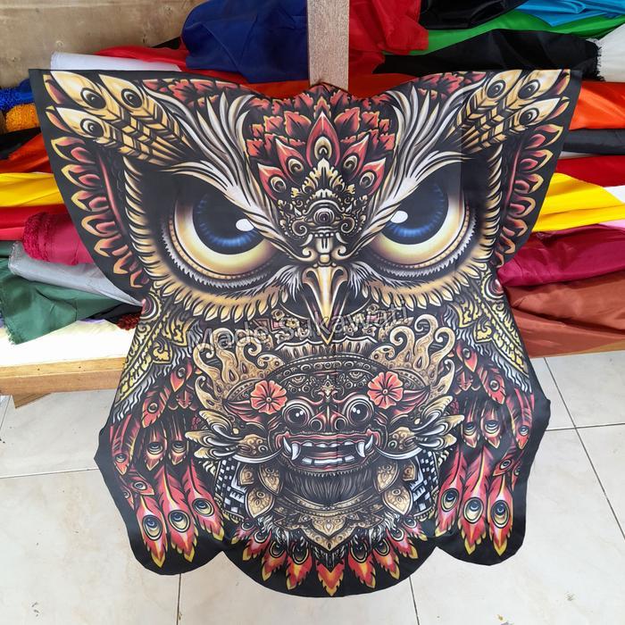 Terlaris Layangan Burung Celepuk Printing Barong Bali Knock Down Layang Kain Bongkar Pasang Best