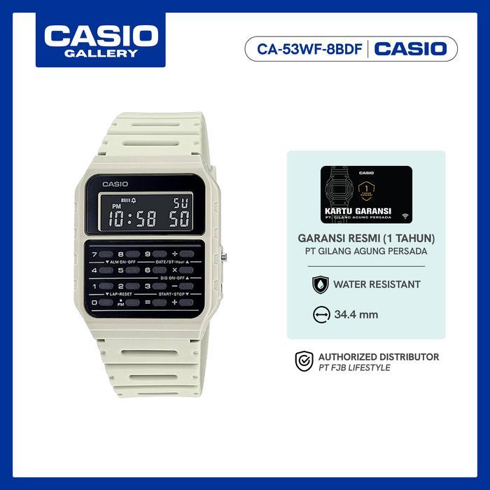 CASIO JAM TANGAN PRIA CA-53WF-8BDF DATABANK DIGITAL DIAL ORIGINAL