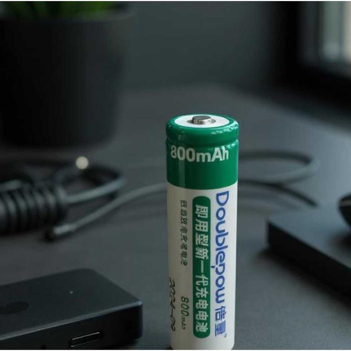 Doublepow Baterai Rechargeable 14500 Li-Ion 3.7V 800mAh