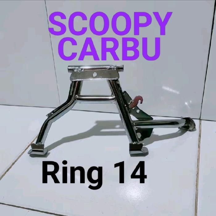 STANDAR TENGAH / STANDAR 2 CHROME SCOOPY CARBU RING 14 TERBARU