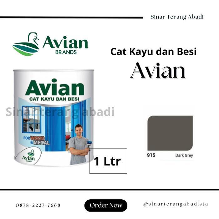 Cat Kayu & Besi Avian 1 KG 915 DARK GREY