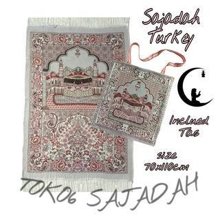 [COD] Sajadah Turki Sajadah Inclued Tas Sajadah Travel Fashion Muslim Import Ukuran 70x110cm