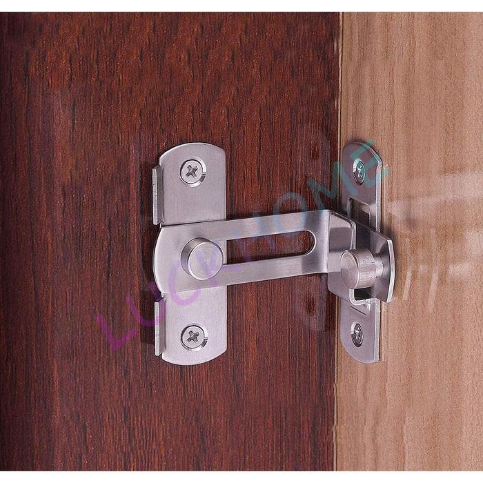 "New" Grendel Overpal Grendel Slot Pintu Siku dan Kait Slot Pintu Geser Sliding Grendel Pintu Geser