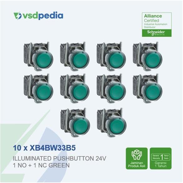 ` ILLUMINATED PUSHBUTTON XB4BW33B5 x 10