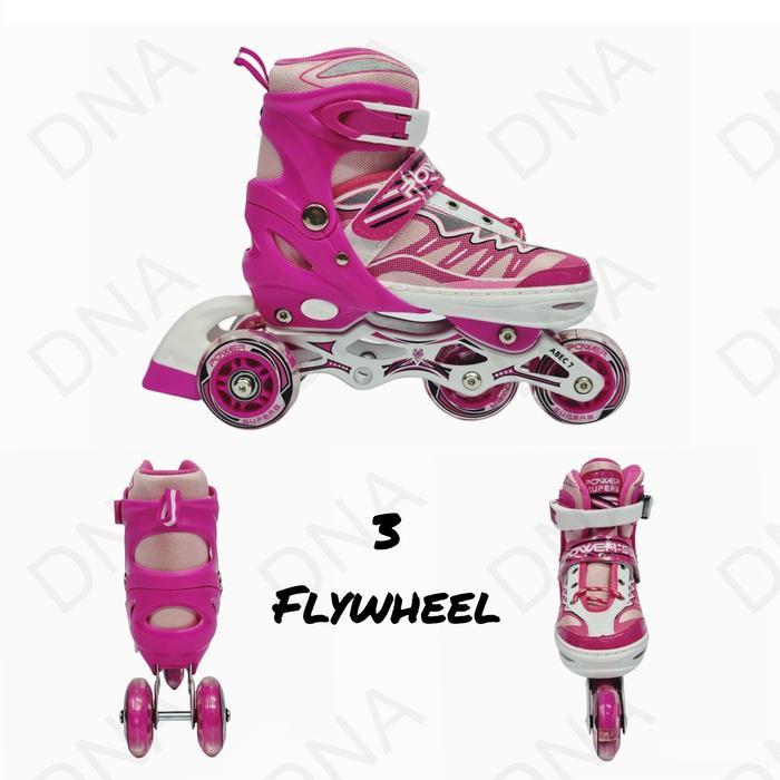 Sepatu Roda Power Superb Bajaj Pink (+ Baut Bajaj) Pasti Ori