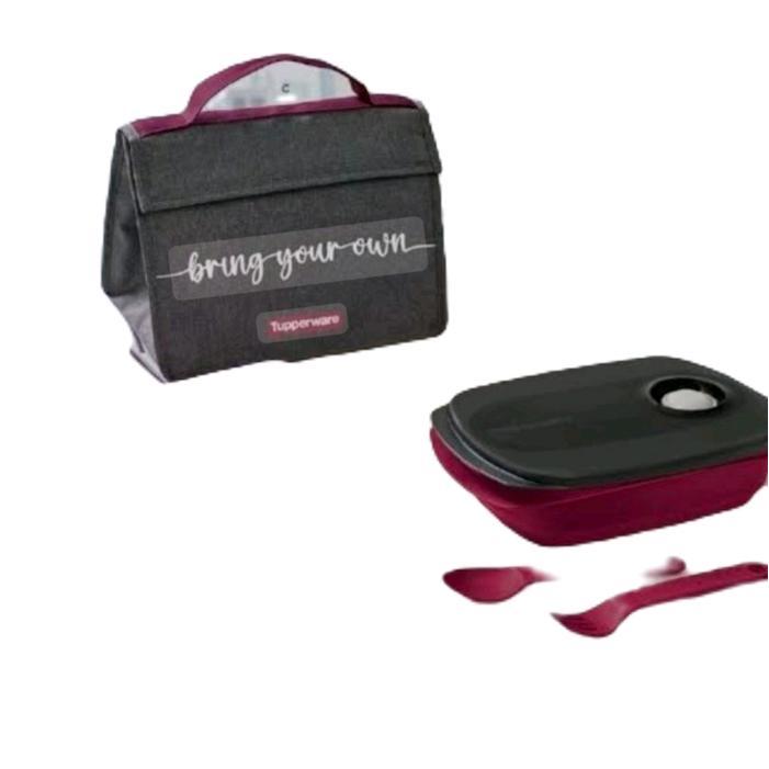 byo set tupperware kotak makan