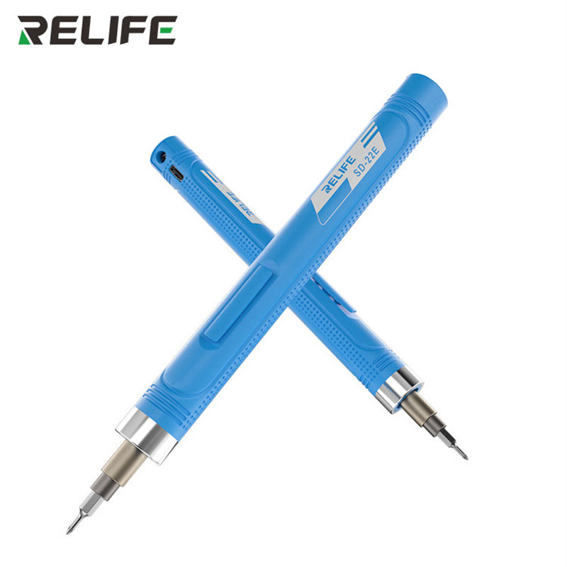 . Relife Sd-22E Wireless Electric Screwdriver With 10Pcs S2 Steel Bits -