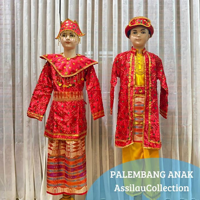 Pakaian Tradisional Palembang Anak//Baju Adat Palembang Anak