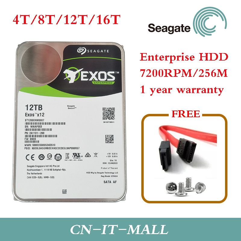 . Nas Exos 4Tb 6Tb 8Tb 10Tb 12Tb 14Tb 16Tb 3.5 Sata3.0 7200Rpm Cctv -