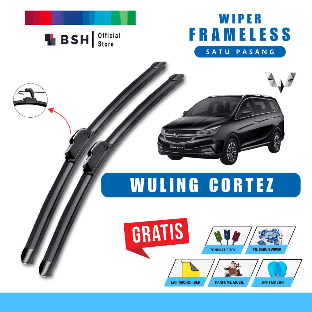 Wiper Wuling Cortez Frameless Bonus 5 Produk