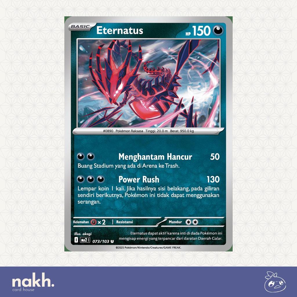Kartu Pokemon TCG Indonesia Kobaran Biru MA2 073/103 Eternatus