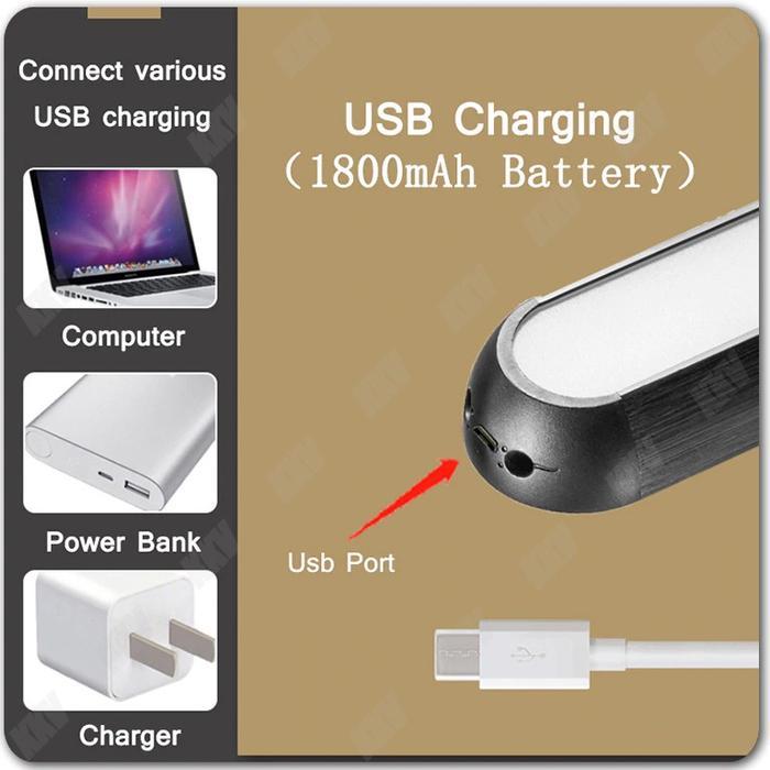 LED TEMPEL DINDING LAMPU BELAJAR BACA MAKEUP MAGNET PORTABLE EMERGENCY