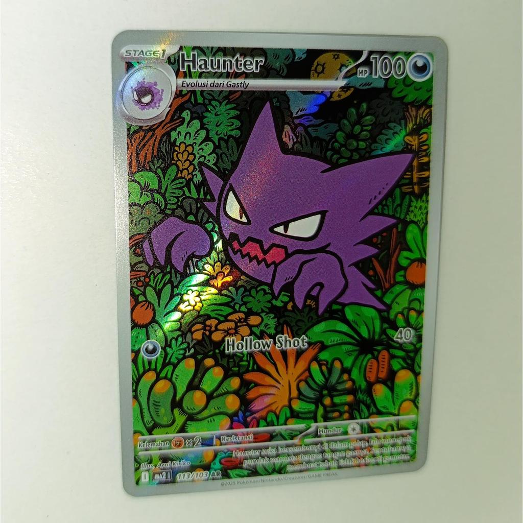 ORI Kartu Pokemon Haunter AR ID MA2 I 113/103 TCG Ind Mega Gengar Kobaran Biru Phantasmal Flame Boos