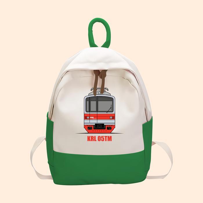 Tas Anak Kereta Api Indonesi KAI KRL Ransel Anak SD TK Kantong Backpack Karakter Anak KRL-05TM
