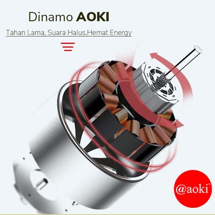 PROMO Kipas tangan portable USB Aoki / Rechargeable mini fan Aoki AF-105