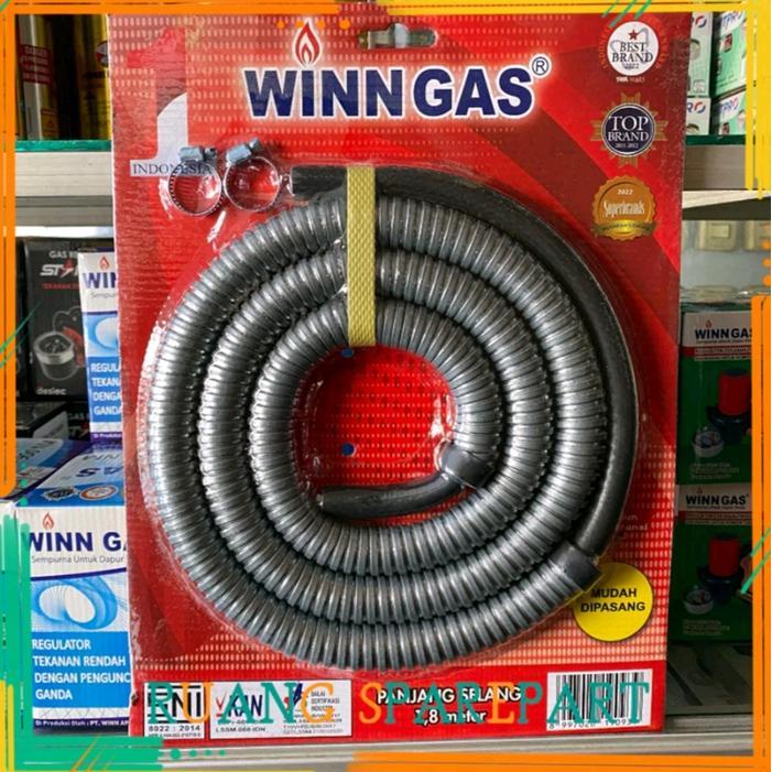 SELANG KOMPOR GAS FLEXSIBEL WINN GAS / SELANG LPG WIN GAS, Besi Pipa