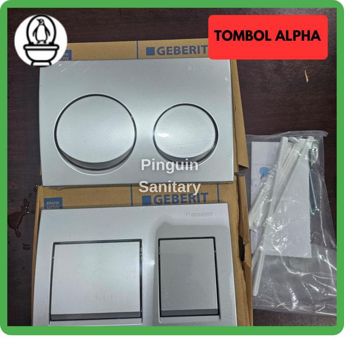 TOMBOL GEBERIT ALPHA 115.040.46.1/5 UTK KLOSET TANAM