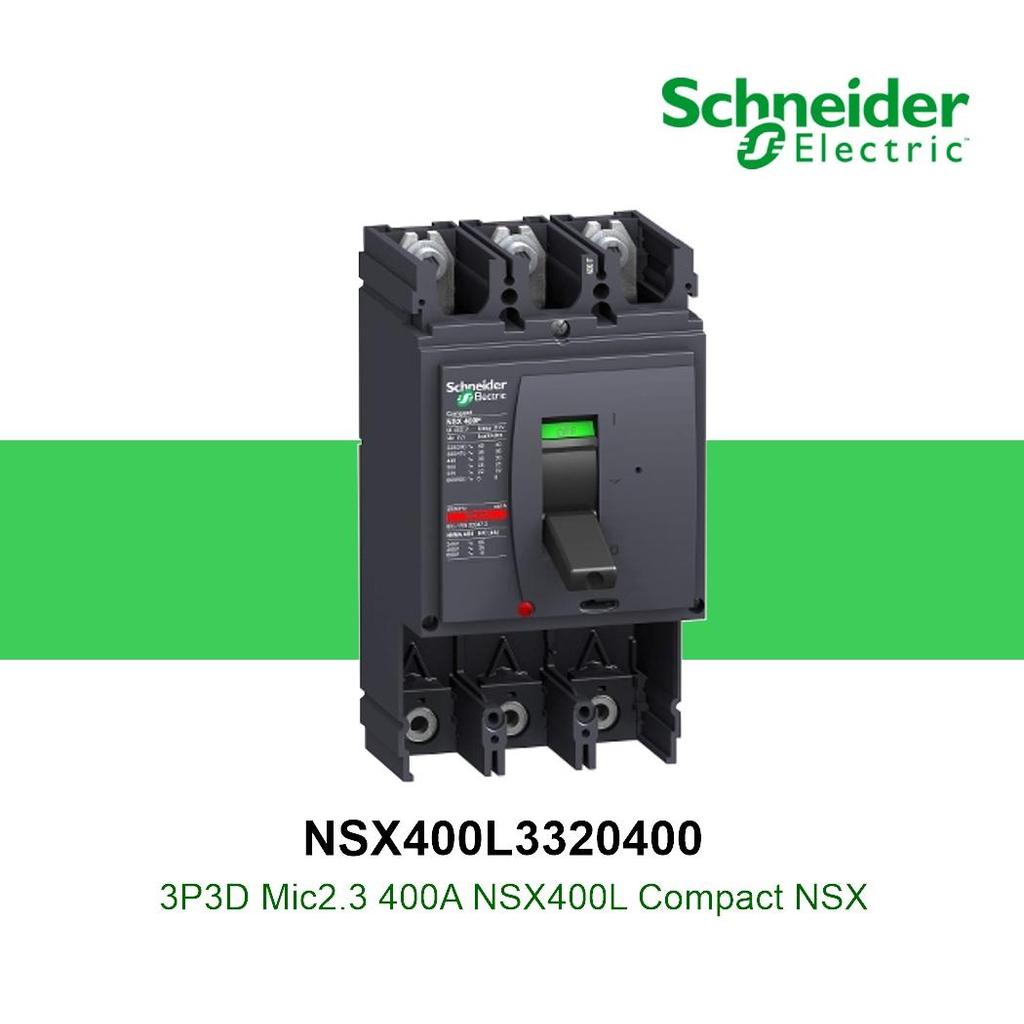 Schneider Electric Compact NSX NSX400L3320400_3P3D Mic2.3 400A NSX400L