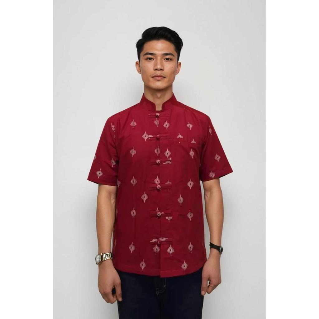 Oe Lunar 2025 - Red Wu Batik Shirt