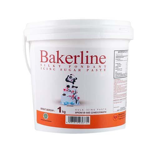 Bakerline Silky Fondant 1Kg Fondant Cake Bahan Untuk Dekorasi Kue Ultah, Wedding & Custom Cake Ready